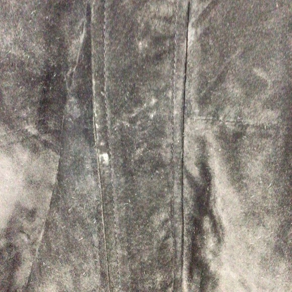 Back Bay Leather Design Black Suede Leather Jacket - Size Large - Picture 3 of 10